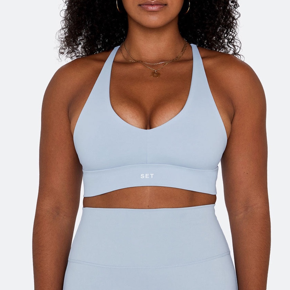 SET Active Light Blue Sports Bra